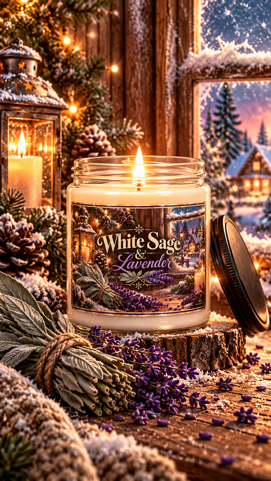White Sage & Lavender - Nostalgic Christmas Soy Candle