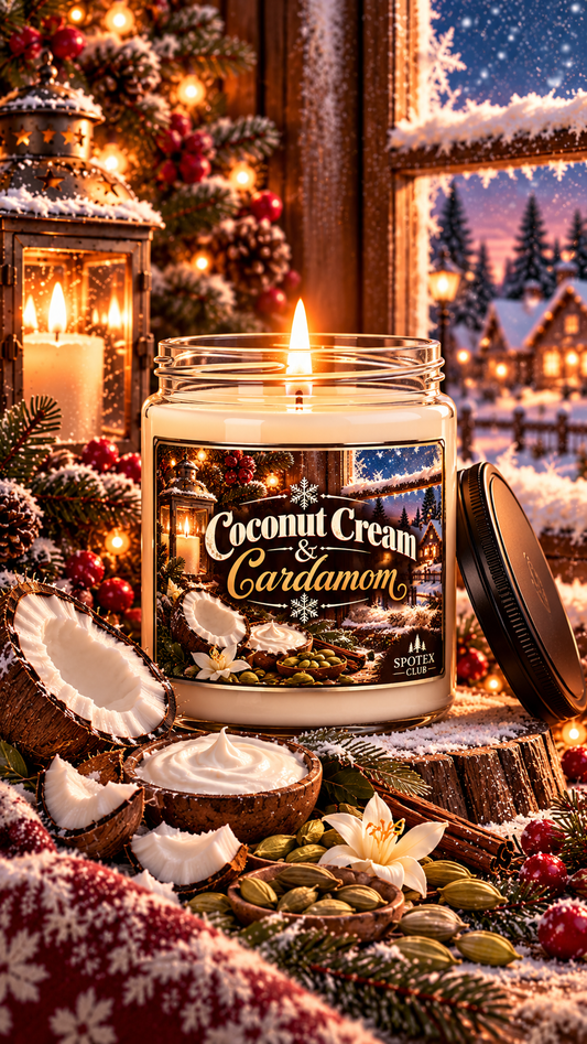 Coconut Cream & Cardamom - Nostalgic Christmas Soy Candle