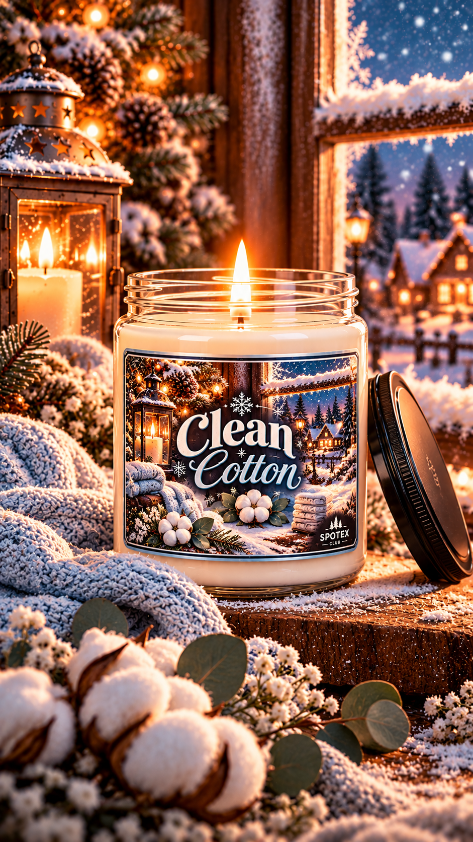Clean Cotton - Nostalgic Christmas Soy Candle