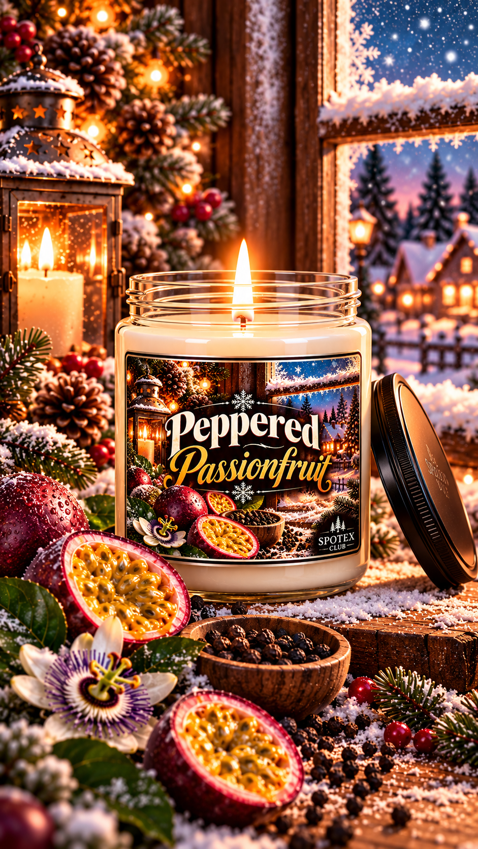 Peppered Passionfruit - Nostalgic Christmas Soy Candle
